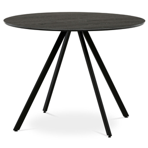 Kulatý jídelní stůl 100x100cm, lamino, šedý dub, HT-R5010 GREY