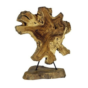 Dřevořezba - abstraktní reliéf, na podstavci