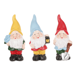 Trpaslík - keramická figurka, mix 3 druhů, cena za 1 ks