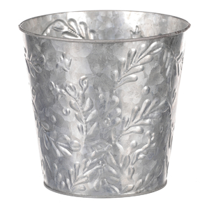 Obal kovový - vzor jmelí, barva stříbrná