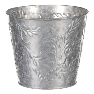 Obal kovový - vzor jmelí, barva stříbrná