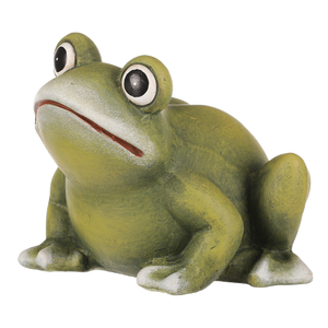 Žába - keramická figurka, vel. L, zelená