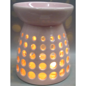 Aroma lampa, porcelánová. Růžová barva.