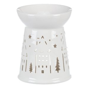 Aroma lampa - vánoční, porcelán, barva bílá