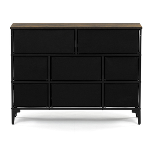 Komoda 103x30x78cm, mdf, vícebarevná, AUK-W2104 BK