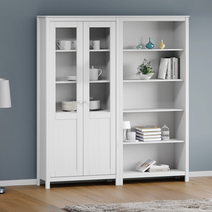 Vitrína 2 dveře TORINO bílá