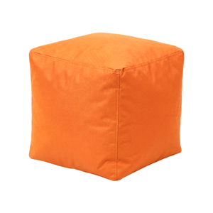 Sedací taburet CUBE oranžový s náplní