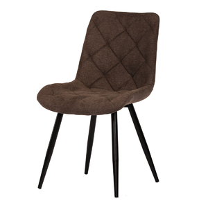 Jídelní židle, hnědá, látka, CT-382 BR2