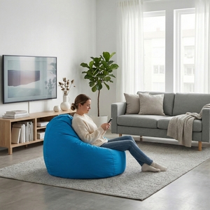 Sedací vak JUMBO modrý s náplní