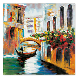 Obraz - Benátky, ruční olejomalba na plátně.