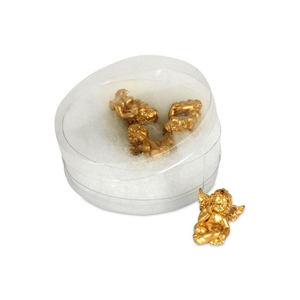 Anděl mini - polyresin, zlatý, cena za balení (4 ks)