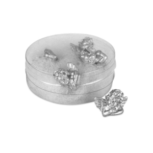 Anděl mini - polyresin, stříbrný, cena za balení (5 ks)