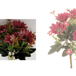 Kapská kopretina - umělá kytice, barva tmavě růžová.