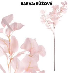 Eukalyptus - umělá větev, barva lososová