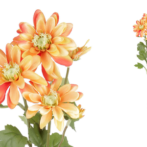 Kopretina - umělá květina, barva oranžová.