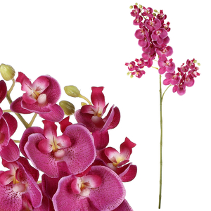 Orchidej - umělá řezaná, barva fialová
