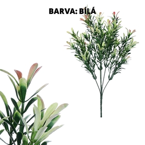 Buxus - umělý trs, zeleno-růžový, svazek 6 ks, cena za 1 ks