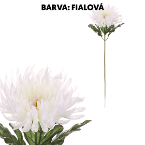 Chryzantéma - umělá řezaná květina, fialová