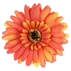 Gerbera vazbová - umělý květ, oranžový, cena za balení (12 ks)