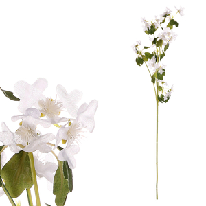 Clematis - umělá řezaná květina, bílá