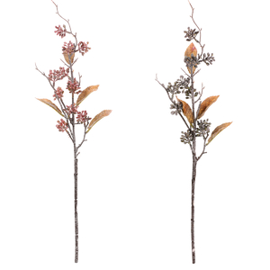 Větev s bobulemi - umělá, mix 2 barev, cena za 1 ks