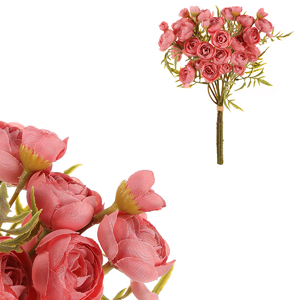 Ranunculus - umělá kytice, drobné květy, starorůžový