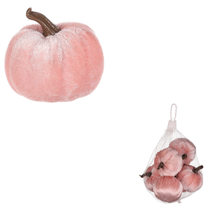 Dýně plastová s látkou, růžová, cena za balení (6 ks)