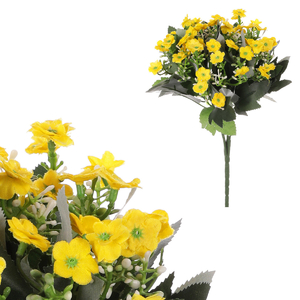 Kalanchoe - umělá kytice, barva žlutá