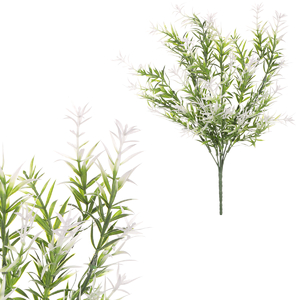 Rozmarýn - umělý trs, barva bílo-zelená
