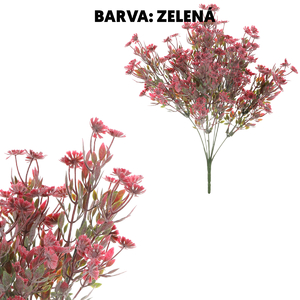 Zeleň kvetoucí - umělý trs, zeleno-bílý