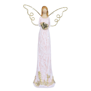 Anděl se svítícími křídly, polyresin.