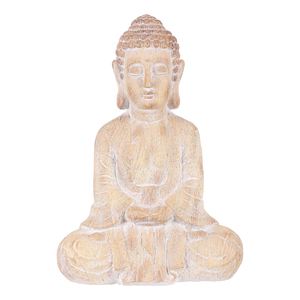 Buddha - zahradní figurka, magnesium, imitace dřeva