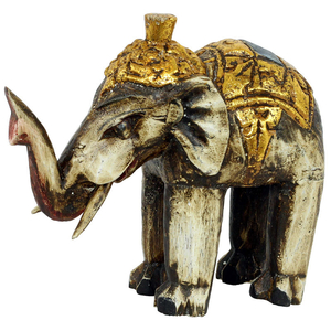 Slon antik - dřevořezba