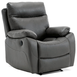 Polohovací křeslo, elektrické zabudované ovládání, šedá, látka vintage, TV-4094 GREY3