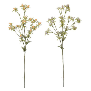 Eryngium - umělá větev, mix 2 barev, cena za 1 ks