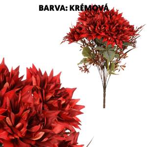 Jiřina - umělá kytice, barva krémová
