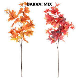 Listí javorové - umělá větev, mix 2 barev, cena za 1 ks
