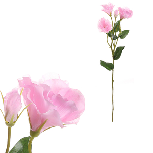 Eustoma - umělá řezaná květina, růžová