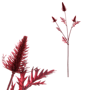 Bodlák kvetoucí - umělý řezaný, červená barva