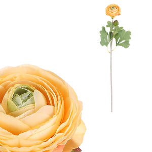 Ranunculus - umělá řezaná květina, žlutá
