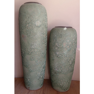 Váza keramická - výška 120 cm, šedá