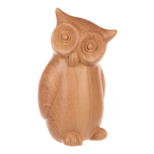Sova - polyresinová figurka, imitace dřeva