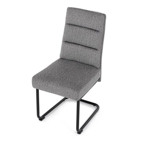 Jídelní židle, šedá, látka, DCL-P3107 SIL2