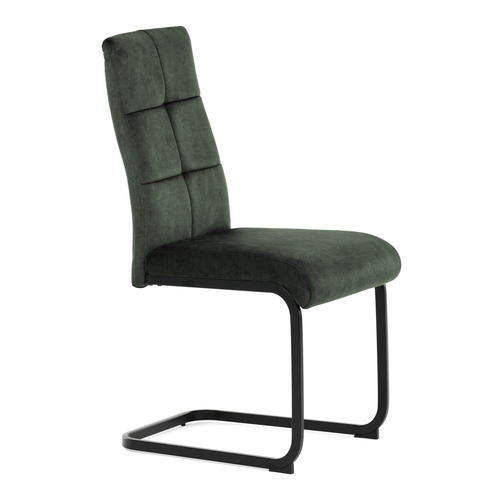 Jídelní židle, zelená, samet vintage, DCL-D1275 GRN4