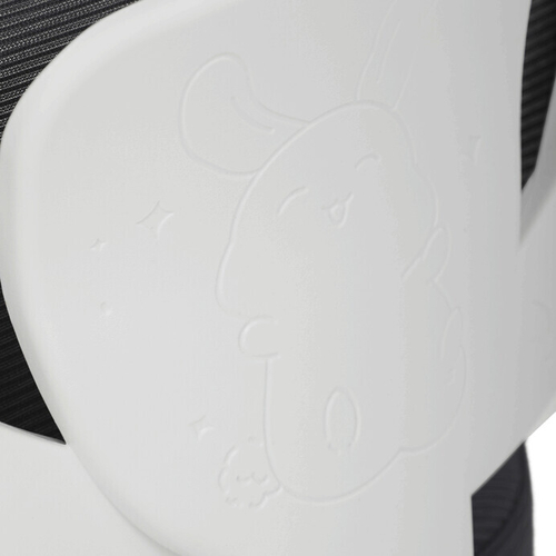 Dětská židle, výškově nastavitelná, šedá síťovina, KA-K1062 GREY