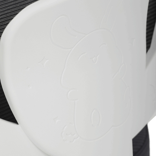 Dětská židle, výškově nastavitelná, šedá síťovina, KA-K1062 GREY