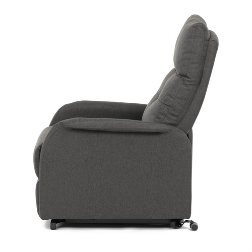 Polohovací křeslo, elektrické kabelové ovládání, šedá, látka, TV-5482 GREY2