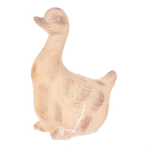 Kachna - figurka z magnesia, vel. M, imitace dřeva