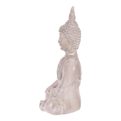 Buddha - soška z polyresinu, barva šedá