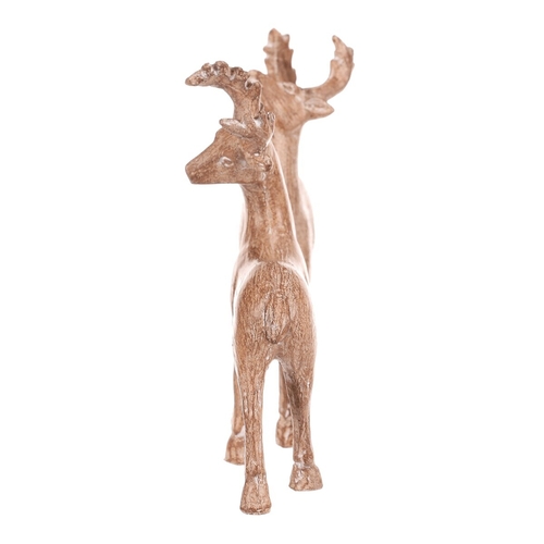 Jelen - 13 cm, polyresin, mix 2, imitace dřeva, cena za 1 ks
